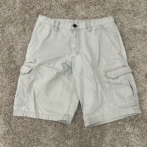 EDDIE BAUER - TAN CARGO SHORTS - 32